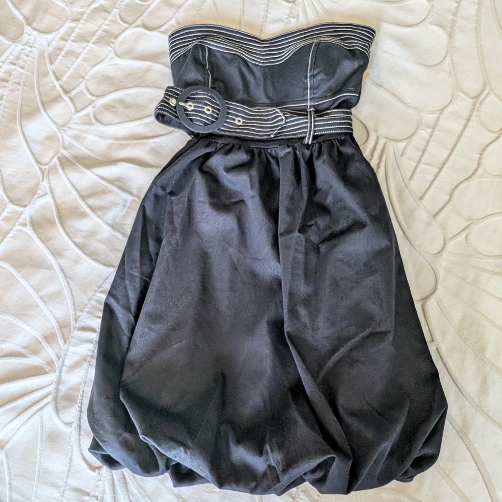 Elegant Black Strapless Dress